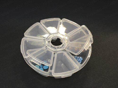 Контейнер для украшений круглый Planet Nails 19205