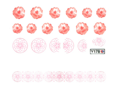 Nails Переводные картинки Y1BHY178