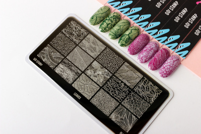 Go Stamp Пластина для стемпинга 075 Leaves