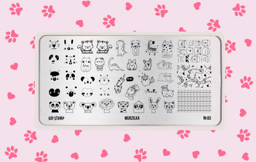 Go Stamp Пластина для стемпинга 083 Murzilka