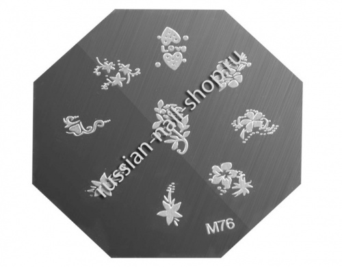 Трафарет с шаблонами для стемпинга (M76)