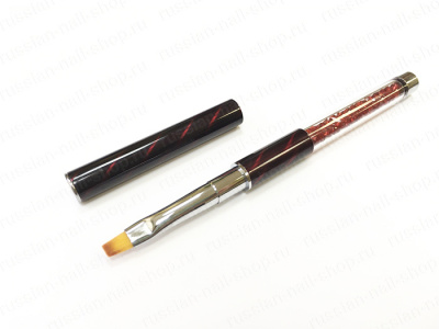 GELLAKTIK Кисть для геля 6 ручка со стразами GKG-6 GELLAKTIK Кисть для геля 6 ручка со стразами GKG-6