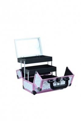 TARTISO Бьюти-кейс СЕРЕБРО с зеркалом 23x16x18 cм. TARTISO Бьюти-кейс СЕРЕБРО с зеркалом 23x16x18 cм.