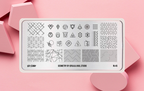Go Stamp Пластина для стемпинга 045 Geometry