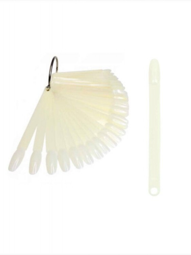 Ногти-планшет Миндаль VIP натуральные на кольце 50 шт.