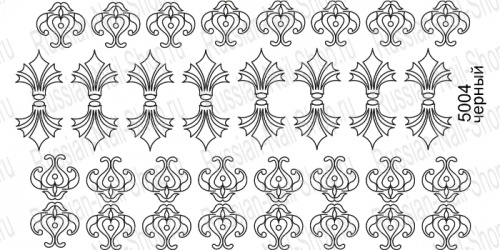Нейлкруст - трафарет-слайдер 5004 черный