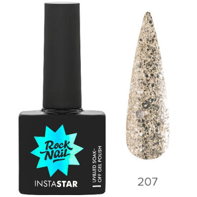RockNail Гель-лак Insta Star 207 Beyonce 10 мл. RockNail Гель-лак Insta Star 207 Beyonce 10 мл.