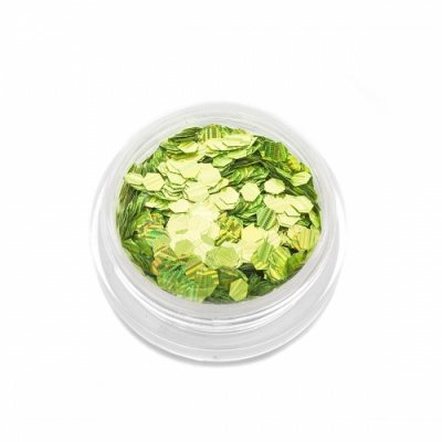 Шестигранники TNL Кошачий глаз 2 салатовые 10439