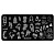 IRISK Трафарет для стемпинга металлический 6x12 см. П557-11 (172) MouTeen 029