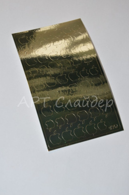 Металлизированные наклейки для ногтей 179 цвет золото Металлизированные наклейки для ногтей 179 цвет золото