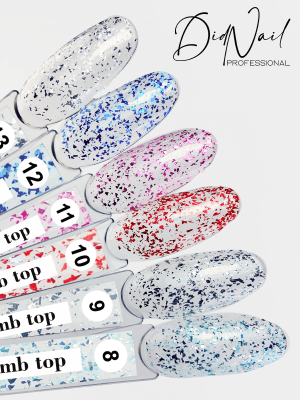 DidNail Professional Глянцевый топ с поталью Bomb Top 13 10 мл.