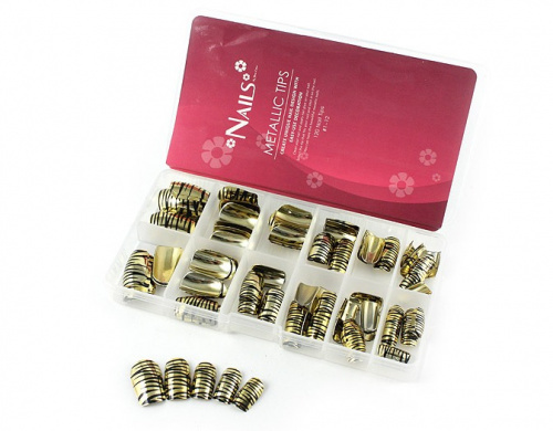 Накладные типсы Metallic Tips (Y1NG96J) Зебра 120 шт./кор.