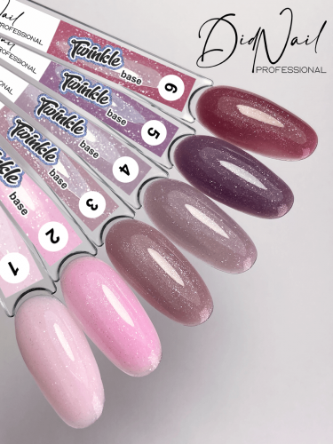 DidNail Professional Камуфлирующая база с шиммером Twinkle Base 5 10 мл.