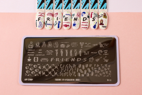 Go Stamp Пластина для стемпинга 034 Friends