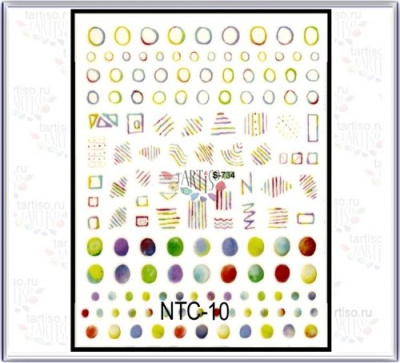 Наклейки Tartiso Цветные NTC-10 Наклейки Tartiso Цветные NTC-10