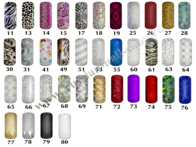 Фольга для ногтей переводная Planet Nails 80