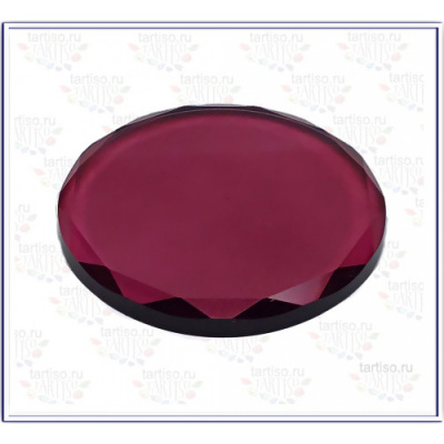 Стекло для клея круглое бордовое TARTISO GLKC-4
