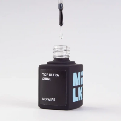 Milk Топ Top Ultra Shine No Wipe 9 мл. M-T-NW Milk Топ Top Ultra Shine No Wipe 9 мл. M-T-NW