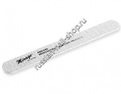 Пилка Mirage закругленная, серая (80/80) MEZ 80-80