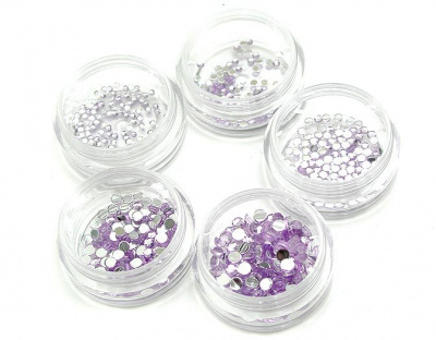 Люминесцентные стразы Y1CK04D сиреневые 2,5 мм. 100 шт./банка Люминесцентные стразы Y1CK04D сиреневые 2,5 мм. 100 шт./банка