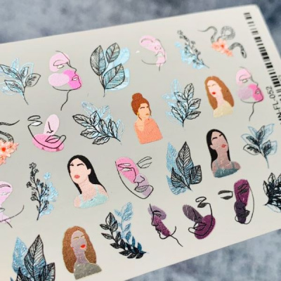 2D Фольгированный слайдер-дизайн MilliArt Nails MN-FL-052