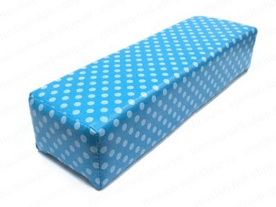 Подлокотник JessNail 30 см. маленький голубой в горох 30Х9Х7 (1556)