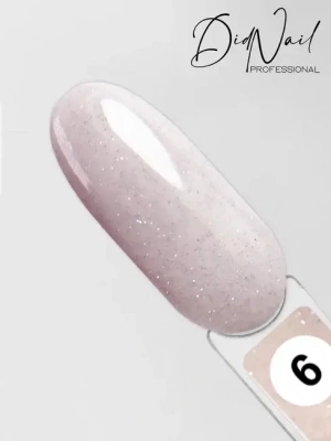 DidNail Professional Камуфлирующая база с блестками Glow Pic Base 06 10 мл.