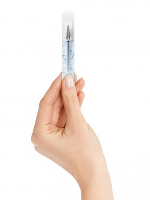 MANITA Professional Фреза твердосплавная MP400658 Конус (Ёлка) синяя d 6,0 мм ФКДЕ 60-С L15