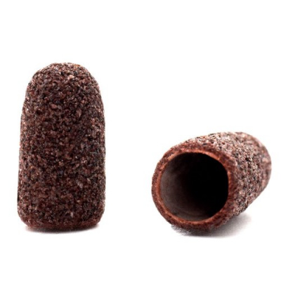 Silver Kiss, Колпачок абразивный на тканевой основе 7 мм. коричневый 80 грит