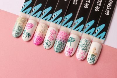 Go Stamp Пластина для стемпинга 001 Angles