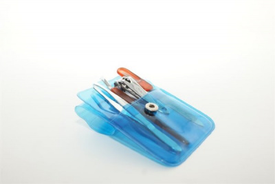 Набор маникюрный (пинцет, триммер, книппсер, пилка) S-295