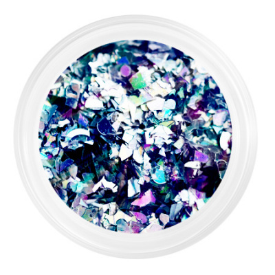 Камифубуки K131 Осколки мелкие серебряная голография 5 гр. NE121