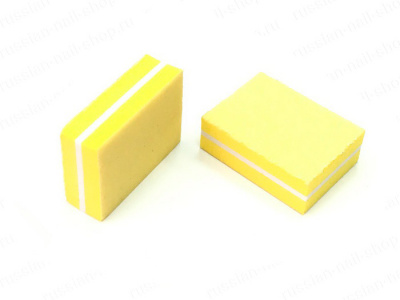 Баф мини-шлифовка для ногтей желтая BAFL-60Y