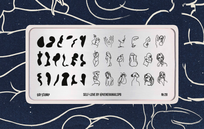 Go Stamp Пластина для стемпинга 028 Self-Love