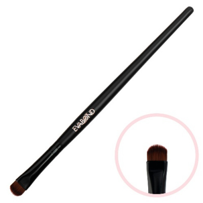 EVABOND Кисть макияжная для теней средняя Black В521-12