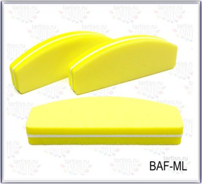 Баф-ластик лодка 8,5см х 3см желтый BAF-MLY