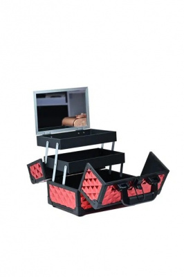 TARTISO Бьюти-кейс КРАСНЫЙ с зеркалом 23x16x18 cм. TARTISO Бьюти-кейс КРАСНЫЙ с зеркалом 23x16x18 cм.