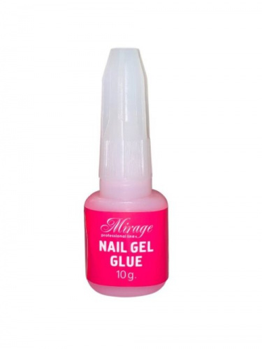 Mirage Клей для ногтей 10 г. (гель розовый) с кистью MC-10P