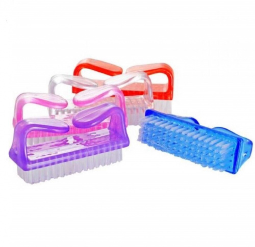 Щетка для опила ногтей прямоугольная с ручками