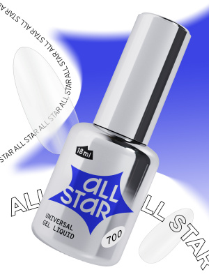 ALL STAR Гель скульптурный низкой вязкости Clear 700 18 мл. ALL STAR Гель скульптурный низкой вязкости Clear 700 18 мл.