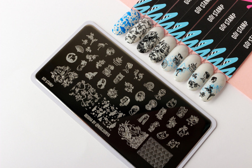 Go Stamp Пластина для стемпинга 055 Geisha