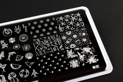 Go Stamp Пластина для стемпинга 092 Beach babe