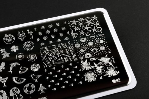 Go Stamp Пластина для стемпинга 092 Beach babe