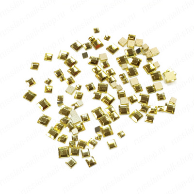 Дизайн Стразы квадраты микс 7 Желтые DSSGM-07