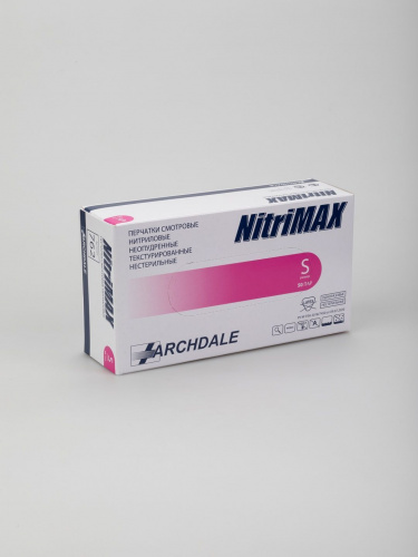 ARCHDALE NitriMAX Перчатки нитриловые размер S Фуксия 100 шт./уп.