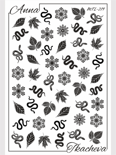 Слайдер-дизайн MilliArt Nails Металл MTL-219