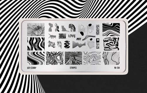 Go Stamp Пластина для стемпинга 134 Stripes