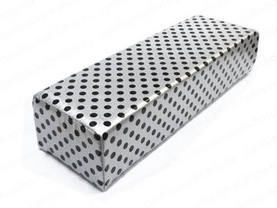 Подлокотник JessNail 30 см. маленький серебряный в горох 30Х9Х7 (9281)