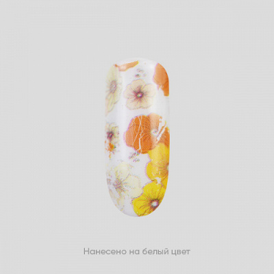 Фольга для литья 97 Оранжевые цветы Patrisa Nail NG86