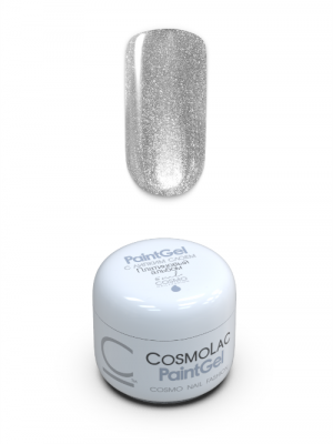 CosmoLac гель-краска ПЛАТИНОВЫЙ АЛЬБОМ (СЕРЕБРО) с липким слоем 5 мл.